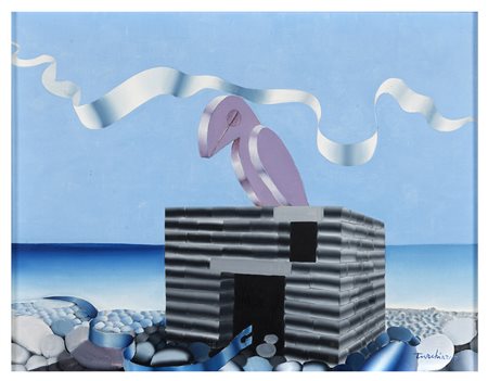 ALDO TURCHIARO Celico, 1929 L'uccello viola non teme il serpente blu, 1971...