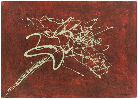 GIULIO TURCATO Mantova 1912 - Roma 1995 Senza titolo, 1968 Olio materico su...