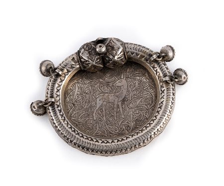 Posacenere in argento, Egitto, secolo XX