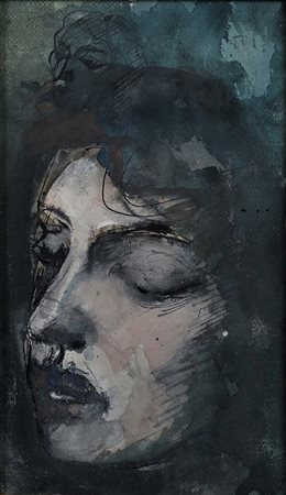 Mario Sironi (Tempio Pausania 1885 - Milano 1961) Testa di donna 1950 Al...