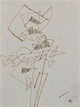 Gino Severini (Cortona 1883 - Parigi 1966) Movimento di Danza 1960-'61 Sigla...