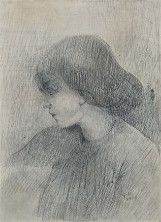 Gerardo Dottori (Perugia 1884 - Perugia 1977) Ritratto della sorella 1905...