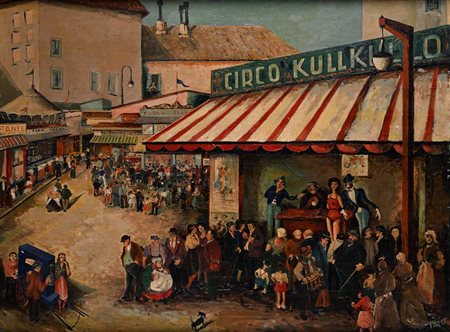 Tato (Bologna 1896 - Roma 1974) Circo Kullkullo Firma in basso a destra...