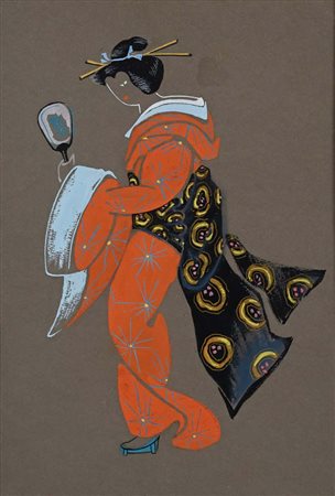 Enrico Prampolini (Modena 1894 - Roma 1956) Butterfly Firma, titolo e misure...