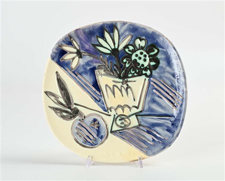 Pablo Picasso (Malaga 25/10/1881 - Mougins 8/4/1973) Bouquet a la pomme 1956...