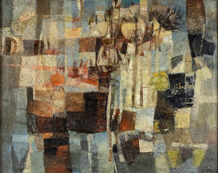 Giuseppe De Gregorio (Spoleto 1920 - Spoleto 2007) Natura morta con fiori...