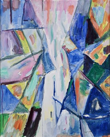 Antonio Corpora (Tunisi 1909 - Roma 2004) Vacanze a Vulcano 1996 Firma in...