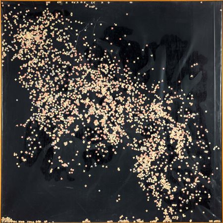 Tano Festa (Roma 1938 - Roma 1988) Coriandoli Al verso reca firma "Festa"....