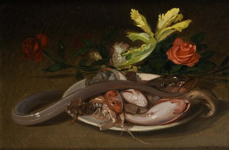 Riccardo Tommasi Ferroni (Pietrasanta 1934 - Camaiore 2000) Natura morta...