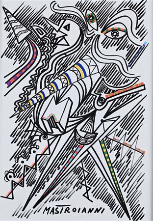 Umberto Mastroianni (Fontana Liri 1910 - Marino 1998) Composizione astratta...