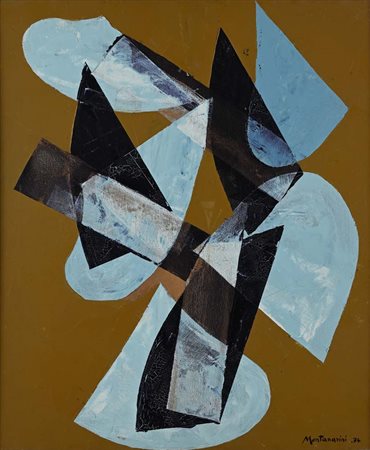 Luigi Montanarini (Firenze 1906 - Roma 1998) Geometrie astratte 1974 Firma e...