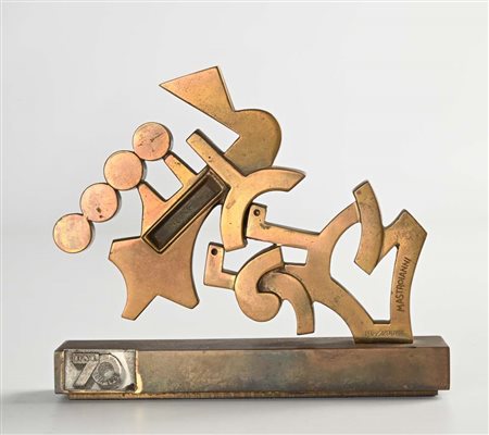 Umberto Mastroianni (Fontana Liri 1910 - Marino 1998) Scultura per il 70esimo...
