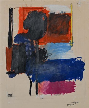 Antonio Scordia (Santa Fè 1918 - Roma 1988) Senza titolo 1963 Firma e data in...