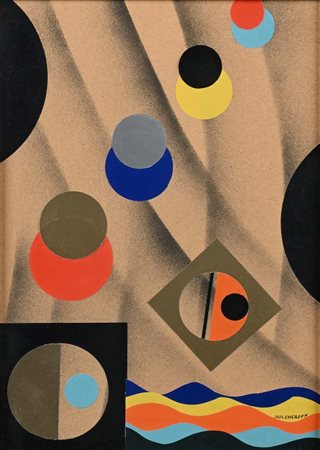 Nicolay Diulgheroff (Kyustendil 1901 - Torino 1982) Composizione Firma in...