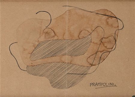 Enrico Prampolini (Modena 1894 - Roma 1956) Senza titolo Firma in basso a...