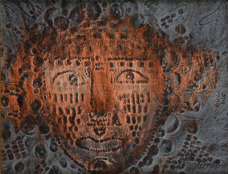 Mirko Basaldella (Udine 1910 - Cambridge 1969) Maschera Antica Primi Anni '50...