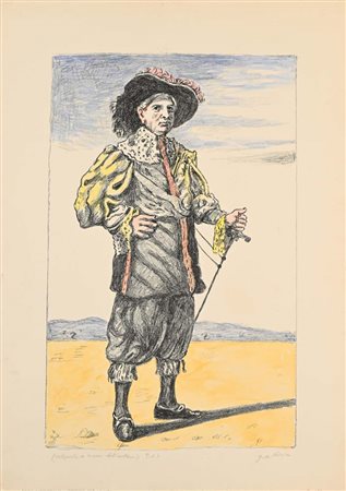 Giorgio De Chirico (Volo 1888 - Roma 1978) Autoritratto Firma e numerazione...