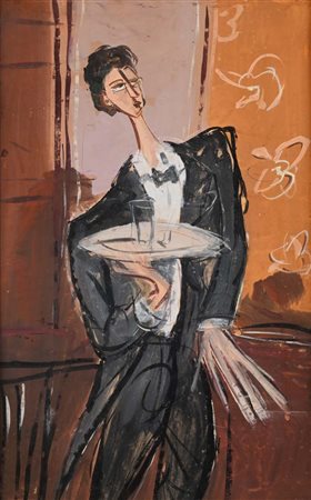 Luigi Spazzapan (Gradisca Di Isonzo 1889 - Torino 1958) Il Maggiordomo Al...