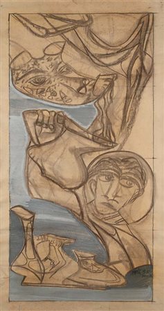 Salvatore Meli (Comiso 1929 - Roma 2011) Senza titolo Firma e data "Meli '55...