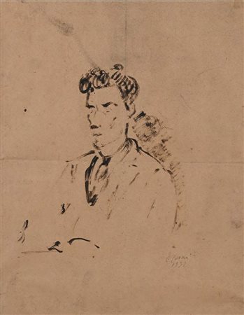 Ottone Rosai (Firenze 1895 - Ivrea 1957) Ritratto 1932 Firma e data sul...