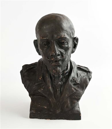 Scultore del XX secolo Ritratto mezzobusto di Gabriele D'Annunzio Punzone...