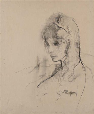 Alberto Sughi (Cesena 1928 - Bologna 2012) Figura femminile 1990 Firma in...