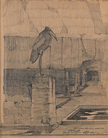 Alfredo Biagini (Roma 1886 - Roma 1952) Progetto per scenografia 1918/1920...