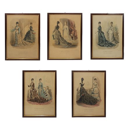 N°5 Stampe policrome  "La moda illustrata"