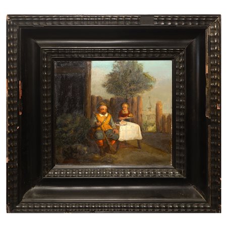 Cacciatore a tavola, 19° secolo 