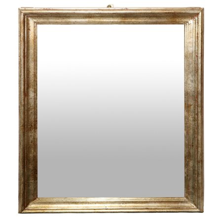 Specchiera rettangolare in cornice dorata