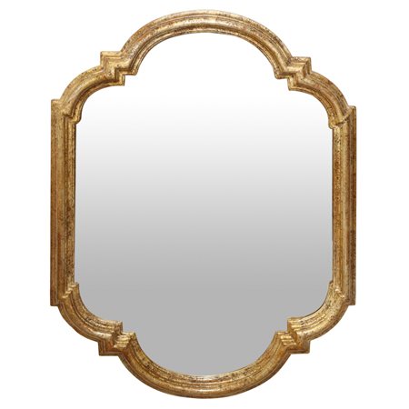 SPECCHIERA OTTAGONALE IN CORNICE DORATA