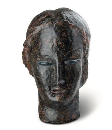 Giacomo Manzù 1908 Bergamo-1991 Roma Testa di donna, 1927-1928 scultura in...