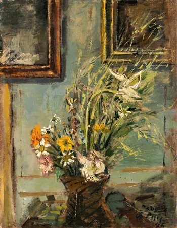 Filippo De Pisis 1896 Ferrara-1956 Milano Fiori, 1936 olio su tela Largh....