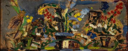 Filippo De Pisis 1896 Ferrara-1956 Milano Vasi di fiori, 1943 olio su tavola...