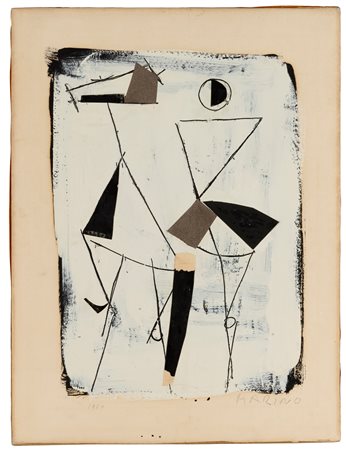 Marino Marini 1901 Pistoia-1980 Viareggio Senza titolo, 1959 collage e...