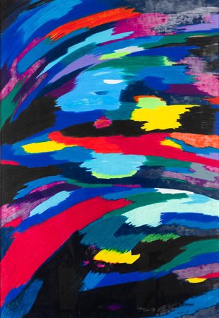 Gianni Dova 1925 Roma-1991 Pisa Senza titolo (Composizione) tecnica mista su...