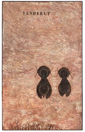 Piero Manzoni 1933 Soncino (CR)-1963 Milano Tenderly, 1950 circa olio su...