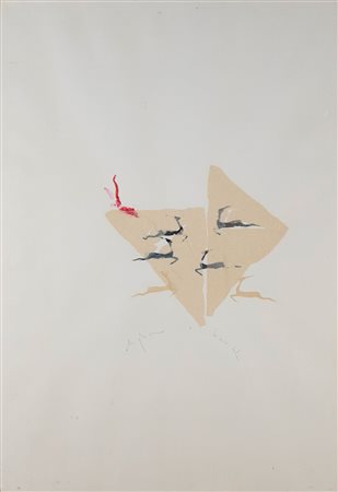 Alighiero Boetti 1940 Torino-1994 Roma Senza titolo, 1985 tecnica mista su...