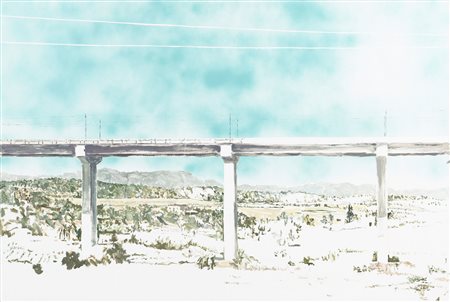 Gianluca Di Pasquale Nascita: 1971 Roma Paesaggio Andaluso, 2005 olio su tela...