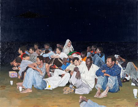 Giovanni Iudice Nascita: 1970 Gela Le stelle del mare, 2019 olio su tela...