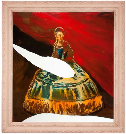 Julian Schnabel Nascita: 1951 New York Carlina, 1998 olio, resina, smalto su...