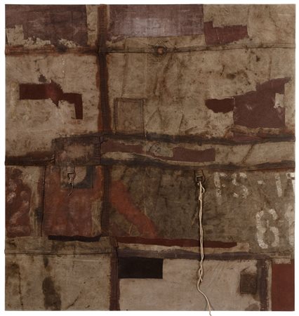 Luca Pignatelli Nascita: 1962 Milano Astratto, 2014 tecnica mista su teloni...