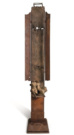 Ugo Riva Nascita: 1951 Bergamo Davanti al mistero, 2003 scultura in bronzo e...