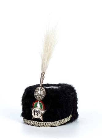  
Colbacco da colonnello comandante dei lancieri epoca VE2 terzo quarto XIX sec.
 