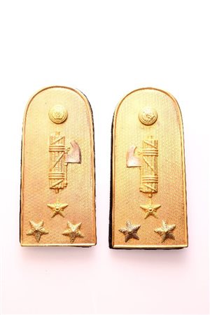  
Controspalline metalliche per un centurione della MVSN prima metà XX sec.
 55x130 mm