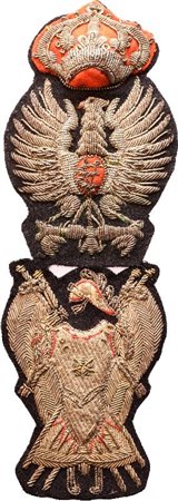  
Lotto di due fregi da Corazziere prima metà XX sec.
 60x120 mm - 60x90 mm