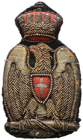  
Fregio da funzionario coloniale prima metà XX sec.
 45x80 mm