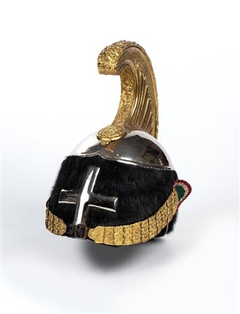  
Elmo da ufficiale dei dragoni VE III metà XX sec.
 