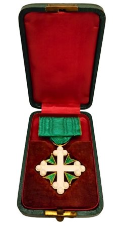  
Ordine dei SS Maurizio e Lazzaro, insegna di Cavaliere prima metà XX sec.
 