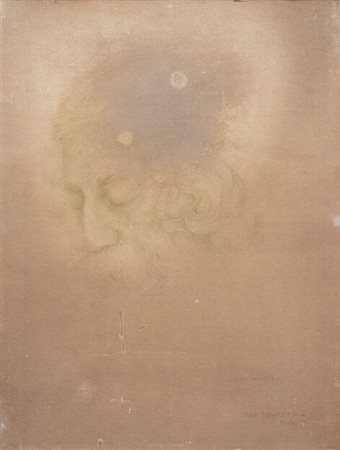 Boris Georgiev di Varna (1888 - 1962) Ritratto di Rabindranath Tagore 1939...